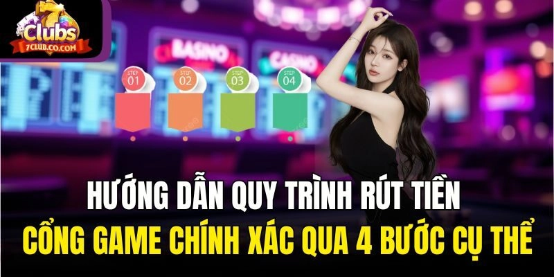 Hướng dẫn quy trình rút tiền cổng game chính xác qua 4 bước cụ thể