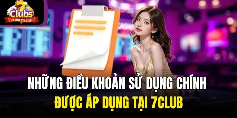 Những điều khoản sử dụng chính được áp dụng